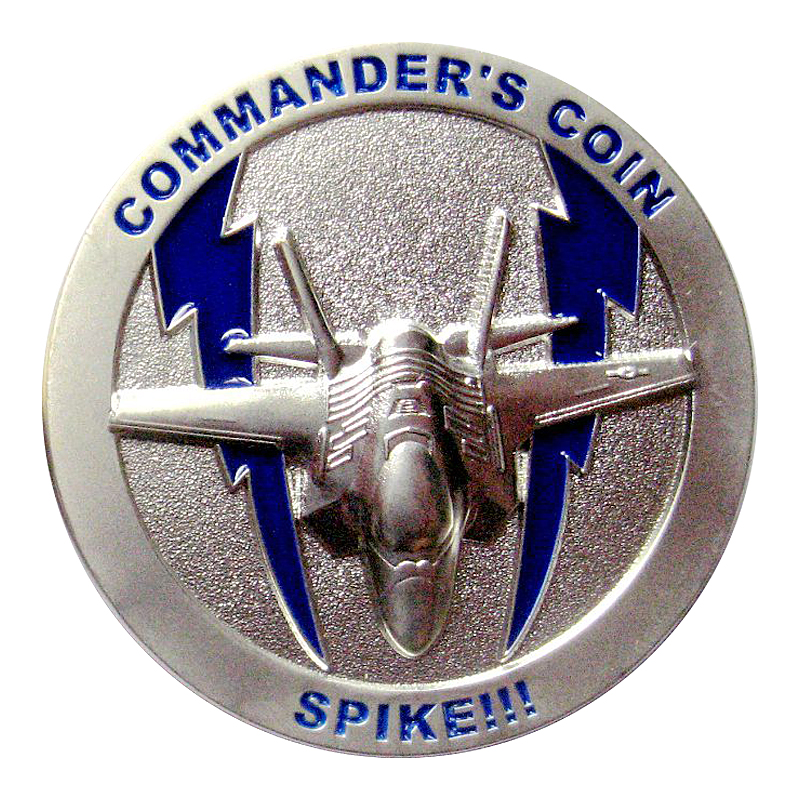 62 FS Commander Challenge Coin Back Sample