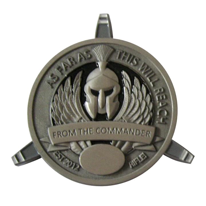 As far as this will reach Commander Challenge Coin