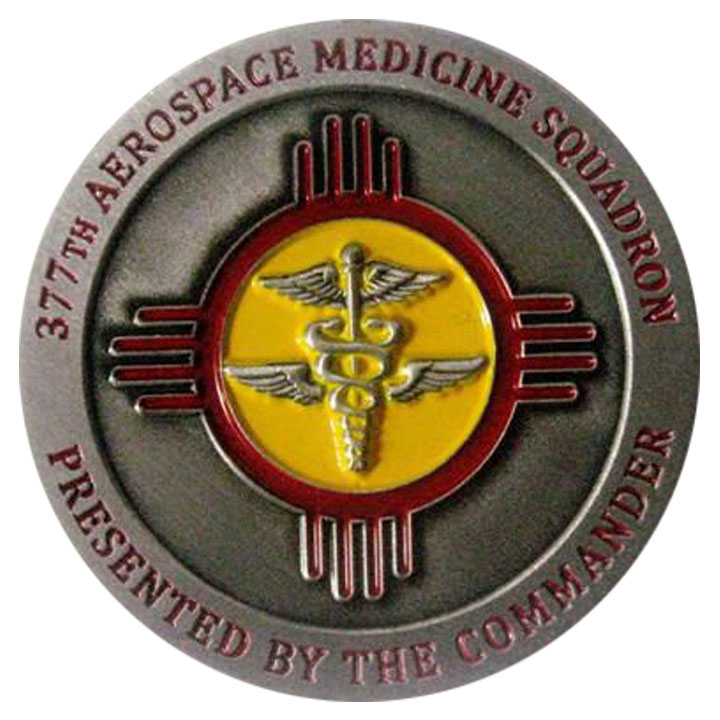 377 AMS Commander Challenge Coin