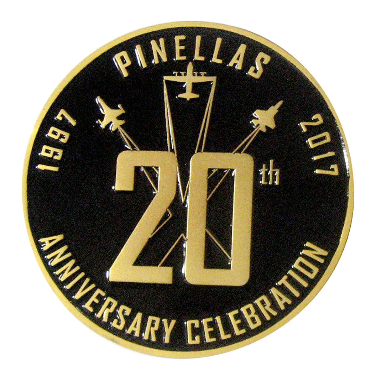 Lockhead Martin Aeronautics Corporate Challenge Coin back