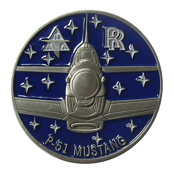 P-51 Mustang Corporate Challenge Coin