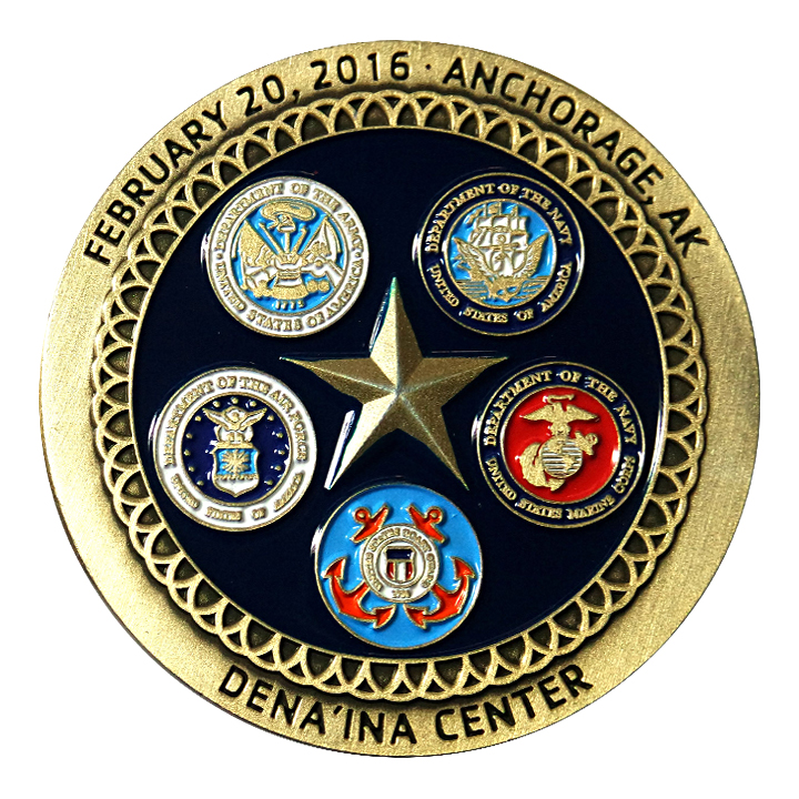 Archorage AL Dena'Ina Center Corporate Challenge Coin