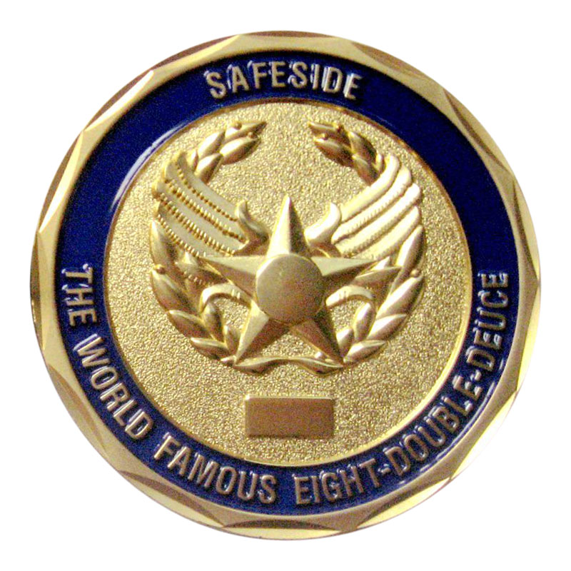 822 BDS Satin Gold Plated Challenge Coin