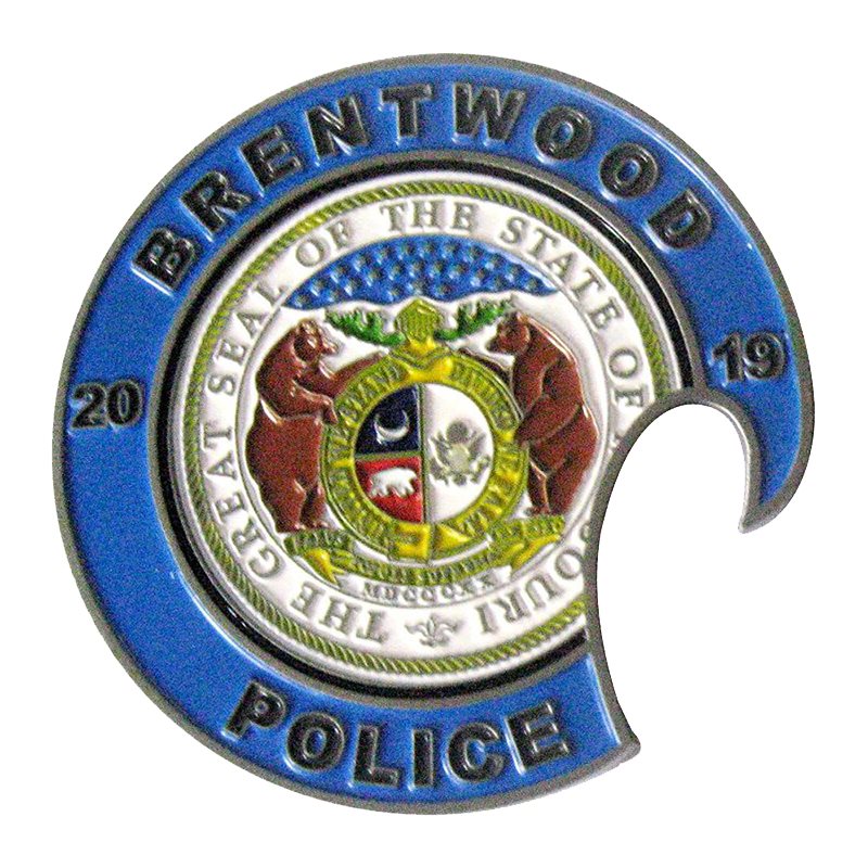 Brentwood Police Department Front Challenge Coin