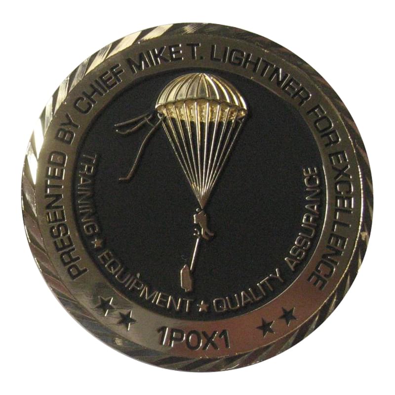 CMSGT Mike Lightner Challenge Coin - Front Sample