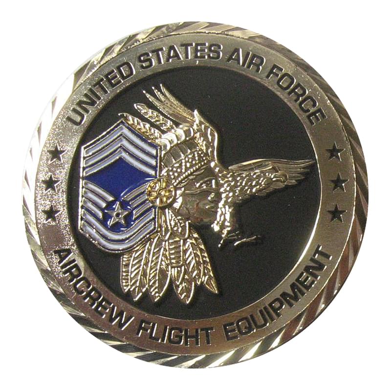 CMSGT Mike Lightner Challenge Coin - Back Sample