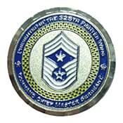 325 FW Command Chief Coin - Back Sample