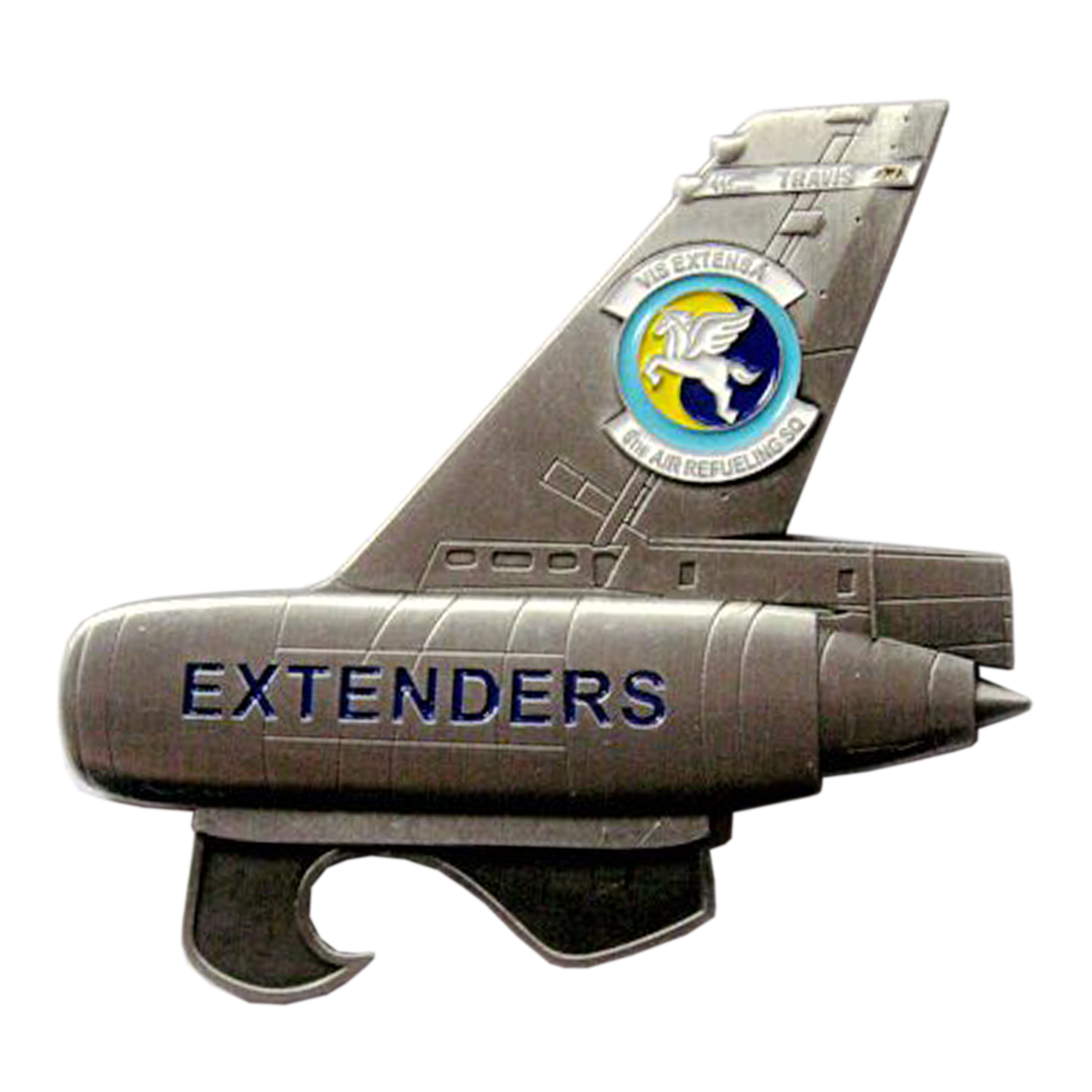 6 ARS KC-10 Tail Flash Bottle Opener Unique Challenge Coin