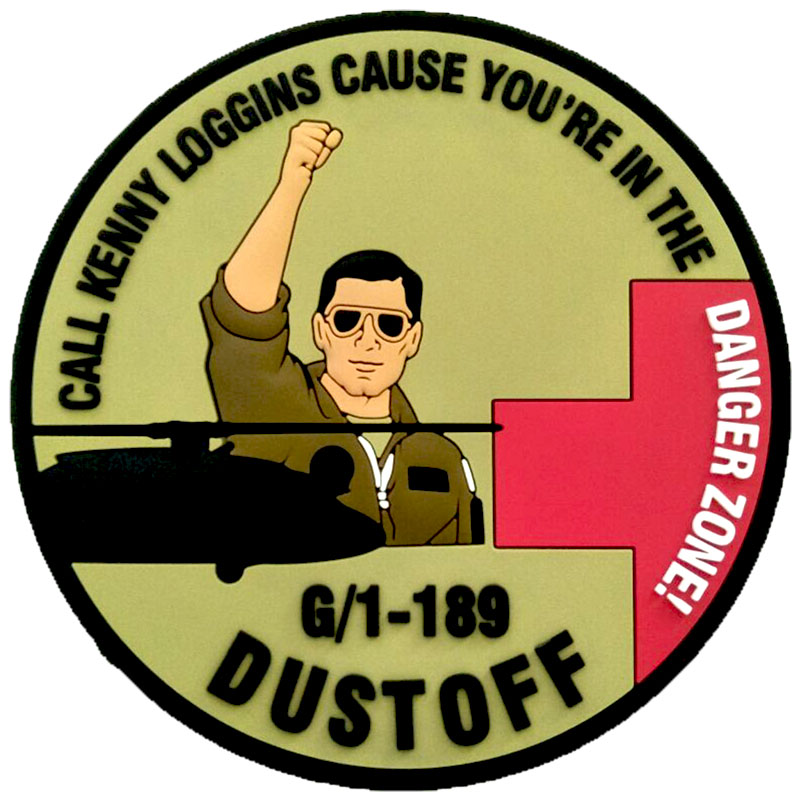 US ARMY G Co. 1-189th GENERAL SUPPORT AVIATION BATTALION DUSTOFF PVC Patch