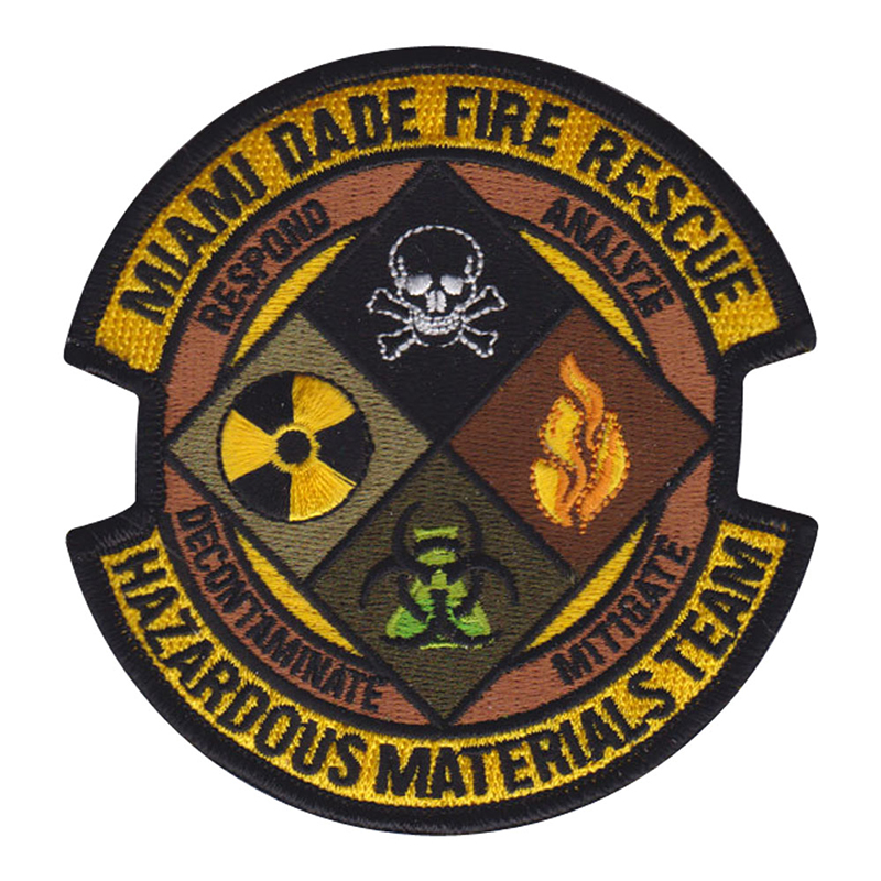 Miami Dade Fire Rescue HAZMAT Team Patch