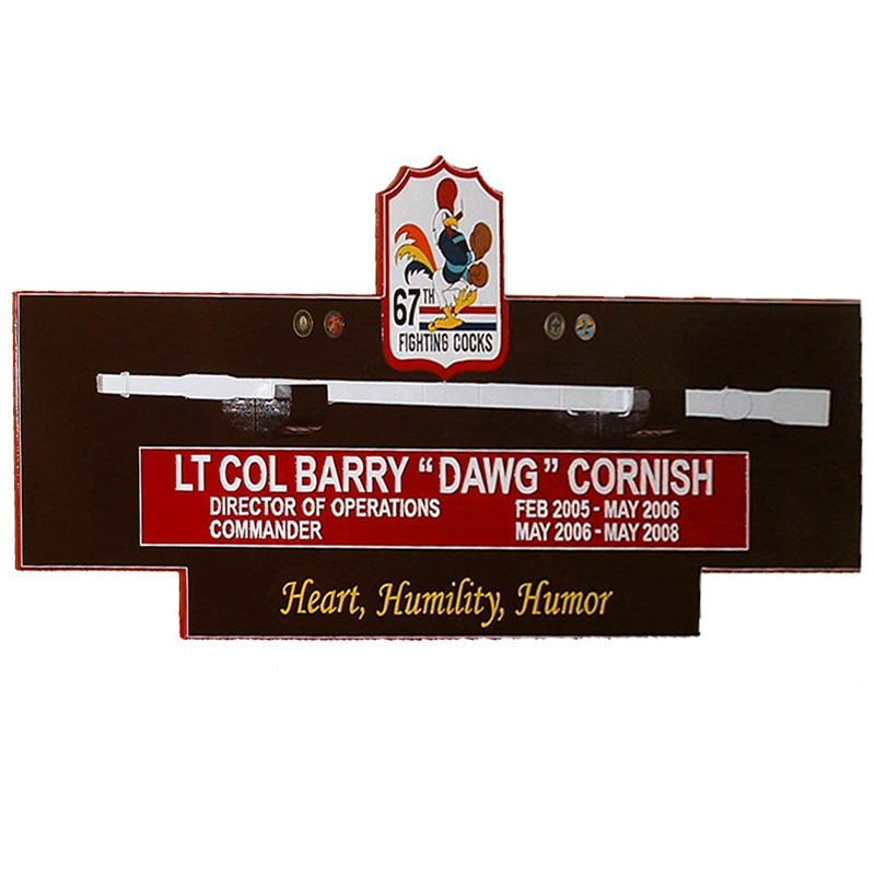 67 FS Gun Barrel Plaque