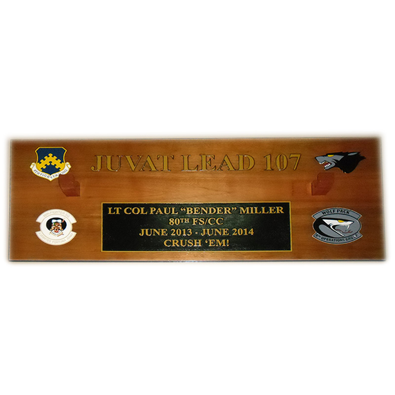 80FS Juvat Lead-107 Gun Barrel Plaque