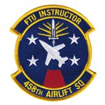 458 AS FTU Instructor Patch