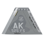 525 FS F-22 Raptor Custom Airplane Tail Flash