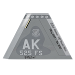 525 FS F-22 Raptor Custom Airplane Tail Flash