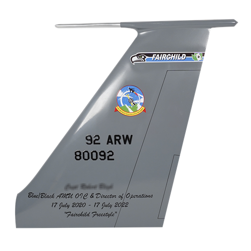 92 ARW KC-135 Airplane Tail Flash  - View 3