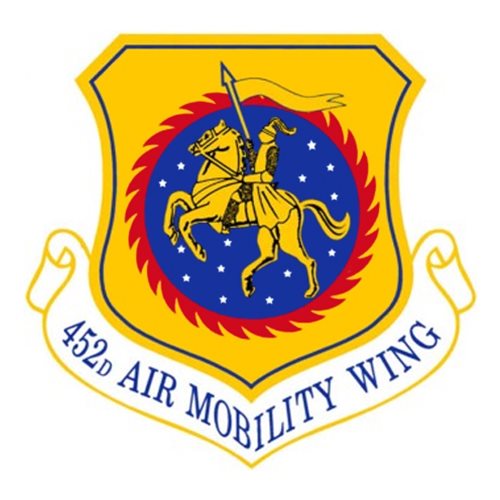 452 AMW KC-135 Airplane Tail Flash