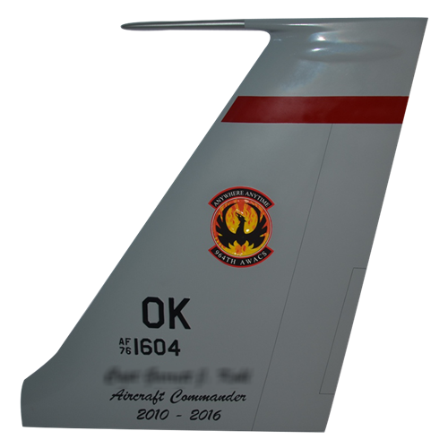 964 AACS E-3 Sentry Custom Airplane Tail Flash - View 2