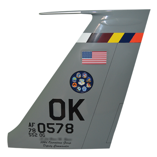 552 OG E-3 Sentry Custom Airplane Tail Flash - View 2