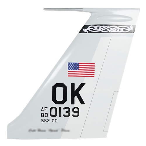 552 OG E-3 Sentry Custom Airplane Tail Flash - View 3