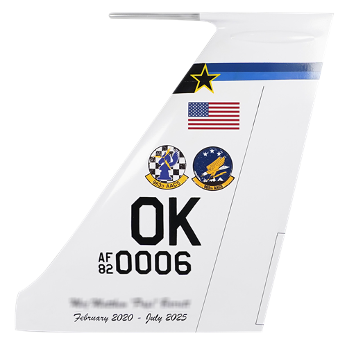 965 AACS E-3 Sentry Custom Airplane Tail Flash - View 4