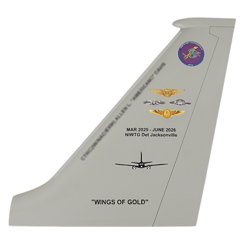 Custom P-8 Poseidon Wooden Tail Flashes