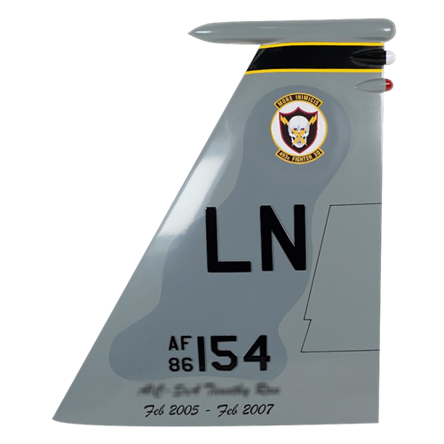 493 FS F-15C Eagle Custom Airplane Tail Flash - View 6
