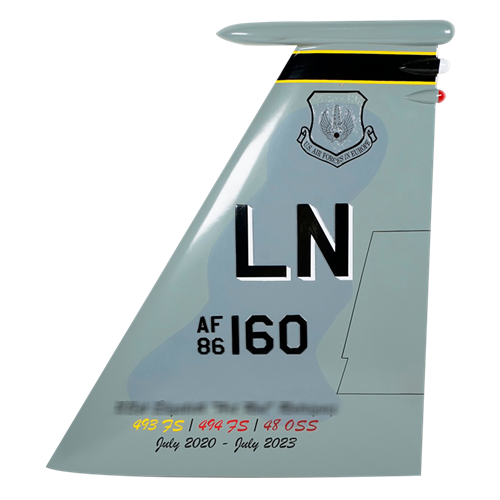 493 FS F-15C Eagle Custom Airplane Tail Flash - View 7