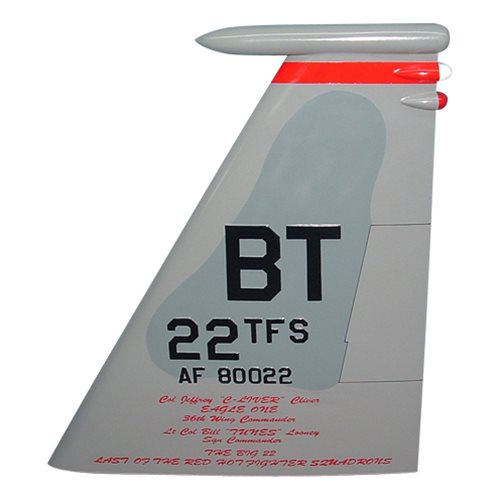 22 TFS F-15 Airplane Tail Flash