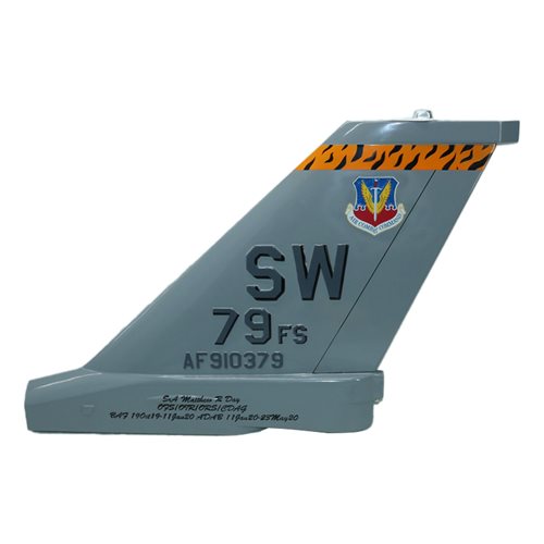 79 FS F-16C Falcon Custom Airplane Tail Flash - View 2