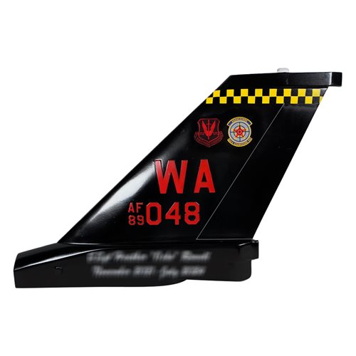 64 AGRS F-16C Falcon Custom Airplane Tail Flash - View 4
