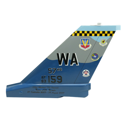 64 AGRS F-16C Falcon Custom Airplane Tail Flash - View 7