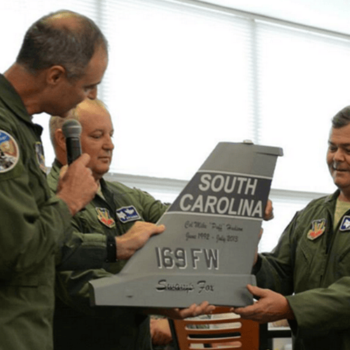 169 FW F-16C Falcon Custom Airplane Tail Flash - View 2