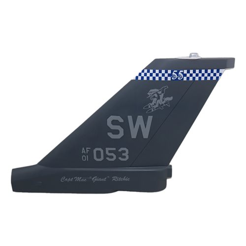 55 FS F-16C Falcon Custom Airplane Tail Flash - View 2