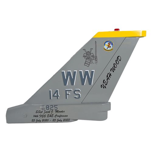 14 FS F-16C Falcon Custom Airplane Tail Flash - View 3