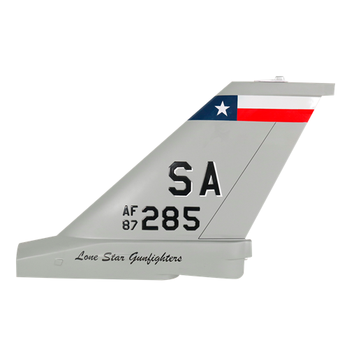 182 FS F-16C Falcon Custom Airplane Tail Flash - View 2