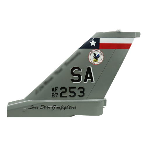 182 FS F-16C Falcon Custom Airplane Tail Flash - View 4