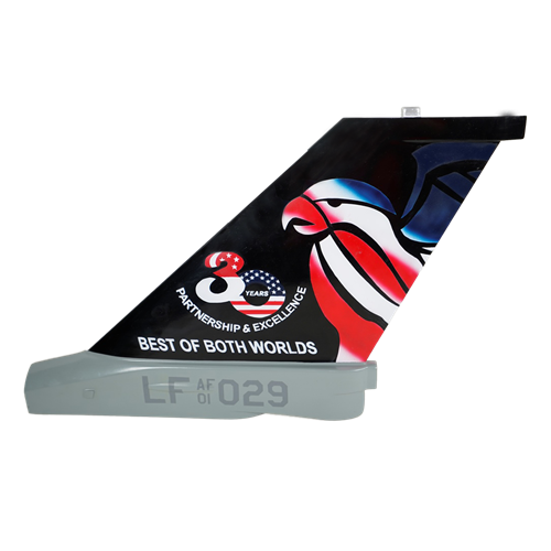 425 FS Peace Carvin II F-16C Falcon Custom Airplane Tail Flash - View 3
