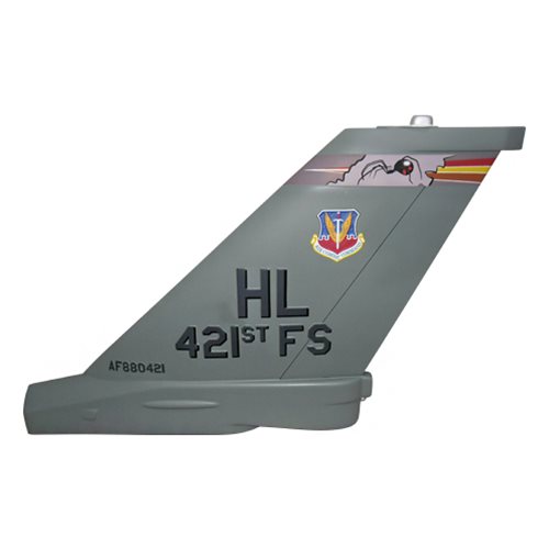 421 FS F-16C Falcon Custom Airplane Tail Flash