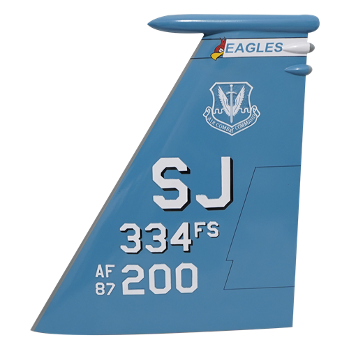 334 FS F-15E Strike Eagle Custom Airplane Tail Flash - View 2
