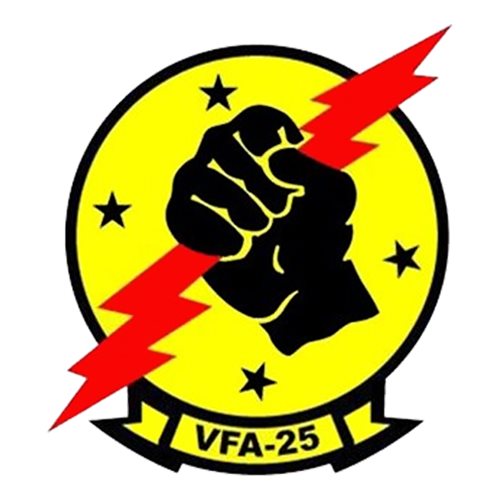 VFA-25 F/A-18 Airplane Tail Flash