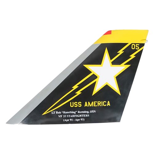 VF-33 F-14D Tomcat Custom Airplane Tail Flash - View 2