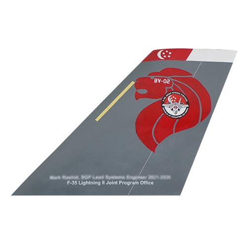 F-35 Airplane Tail Flash - View 3