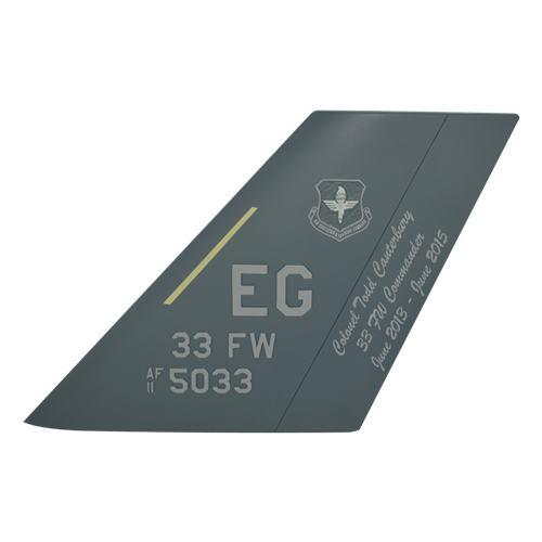 33 FW F-35 Airplane Tail Flash - View 2