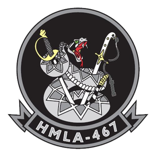 HMLA-467 AH-1W SuperCobra Custom Airplane Tail Flash