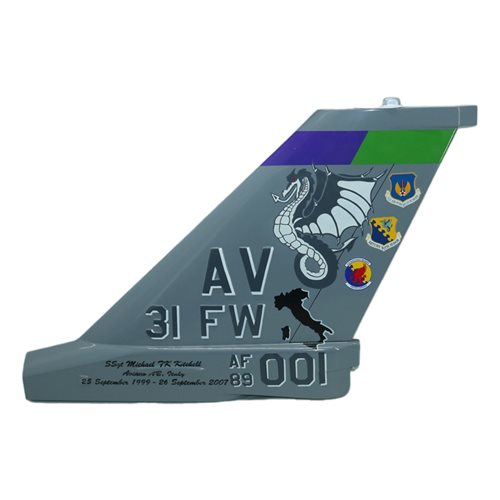 31 MXG F-16C Falcon Custom Airplane Tail Flash - View 3