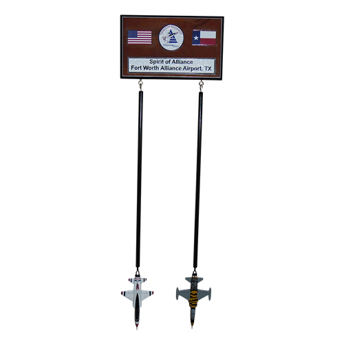 Custom Wall Rack with 2 briefing sticks  - View 3