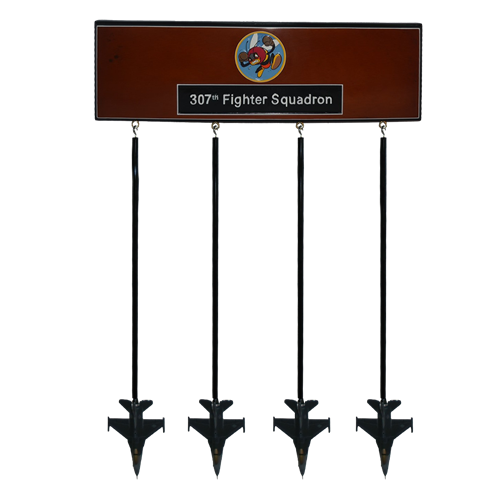 Custom Wall Rack with 4 Briefing Sticks - View 4