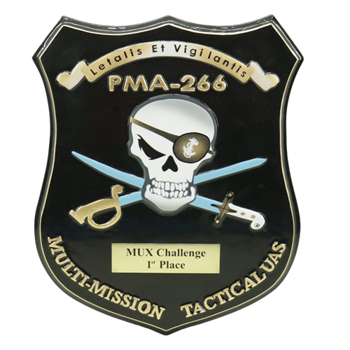 Custom 3 Point Shield Plaque - View 9