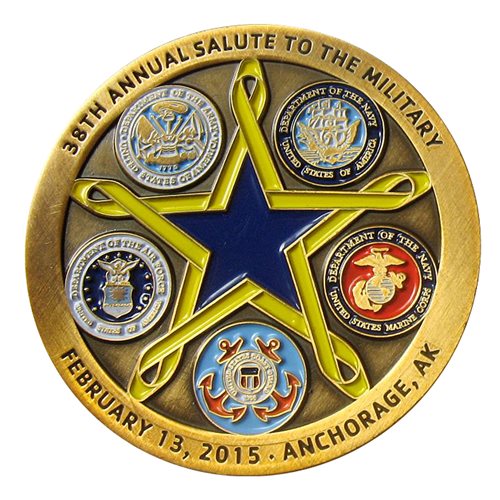 ASYMCA Alaska Military Salute 2015 Coin